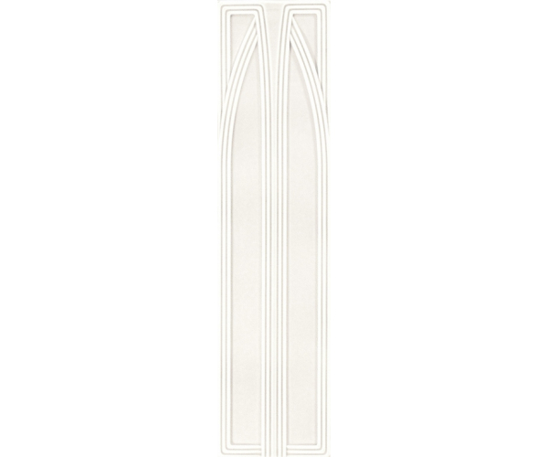 Retro dekor Grazia Epoque Belvedere Bianco MAtt. 20x80 - bílá