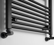 Aqualine Direct Otopné Těleso S Bočním Připojením 600x960mm, černá Mat