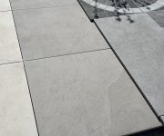2cm dlažba jako kámen Caesar Slab Ash 80x80 Rett. - šedá (skladem)