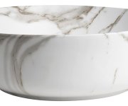 Sapho Rondea Keramické Umyvadlo Na Desku ø 41cm, Bianco Carrara