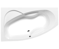 Polysan Mamba L Asymetrická Vana 160x95x44cm, Bílá