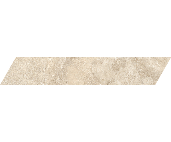 Dlažba jako kámen Piemme Limestone French Beige Chevron 10x53 Lapp. Rett. - béžová