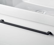 Sapho Kovová úchytka Vroubkovaná, 334/320mm, černá Mat