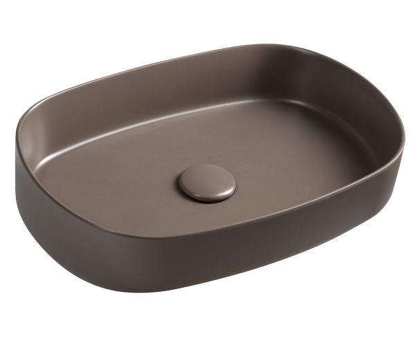 Isvea Infinity Oval Keramické Umyvadlo Na Desku, 55x36cm, Taupe