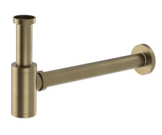 Sapho Umyvadlový Sifon 5/4", Odpad 32mm, Kulatý, Zlato Mat