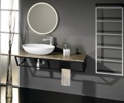 Sapho Ska Nástěnný Sušák Ručníků 450x1150x100mm, Bílá Mat