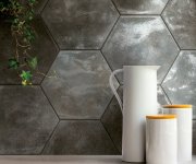 Dlažba jako beton CIR Materia Prima Hunter Green Esagona 24x27,7 - zelená