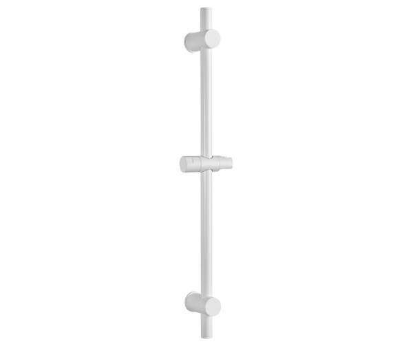 Sapho Sprchová Tyč, Posuvný Držák, Kulatá, 700mm, Bílá Mat