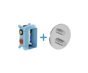 Termostatická podomítková baterie Spring SG 063, s přepínačem, pro R-box - SG 063.00CR.O2.RB071 Termostatická podomítková baterie 2-cestná bez tělesa, chrom X070532