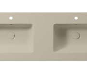 Gsi Pura Keramické Dvojumyvadlo Slim 122x46cm, Creta Mat
