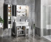 Aqualine Keramia Fresh Umyvadlová Skříňka 75,2x74x34,4cm, Bílá