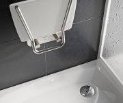 Sprchové sedátko Ovo B II - Sedátko Ovo B II, nerez/opal B8F0000052