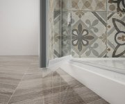 Gelco Trinity Chrome čtvrtkruhový Sprchový Kout 900x900mm, čiré Sklo, Levé