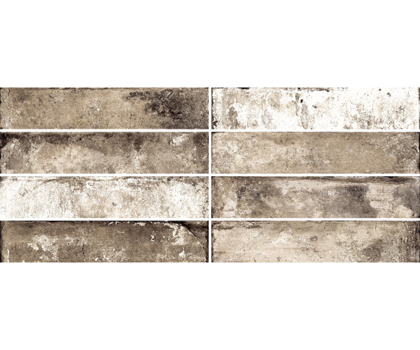 Dlažba jako cihla Sichenia Pavé Brick Bruciato 8x41 - hnědá