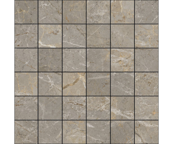 Dlažba jako mramor APE Augustus Mosaico Brown Natural 30X30 (5X5) - hnědá