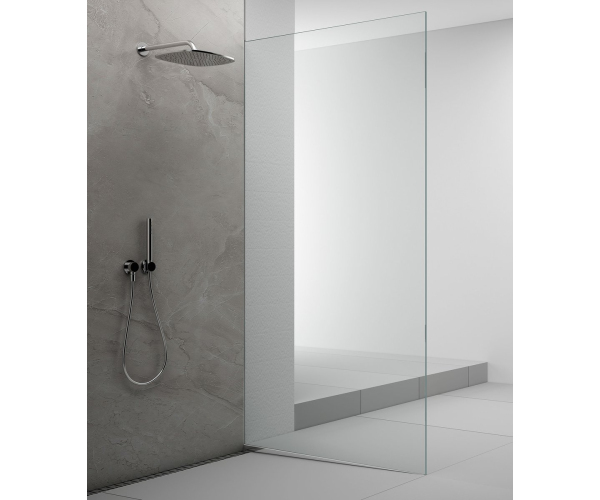 Polysan Architex Sada Pro Uchycení Skla Podlaha-stěna Se Spádovou Lištou, 1615x2105mm,