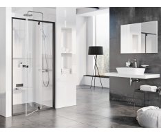 Sprchové dveře Pivot PDOP2 - PDOP2 110, černá+transparent