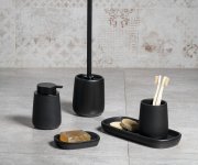 Aqualine Nero Sklenka Na Postavení, černá