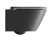 Gsi Modo Závěsná Wc Mísa, Swirlflush, 37x54cm, černá Dual-mat