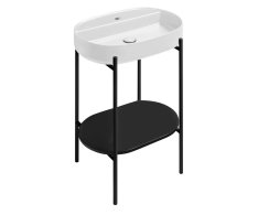 Sapho Puno Podstavec S Umyvadlem 600x860x396mm, černá