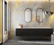 Dlažba jako mramor ABK Sensi Signoria Grigio Siena 120x120 Lux. Rett.
