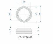 Kryt Kartuše Pro Pc 3110, 3115, 3118, 3119 A 3130 PC+KRYT-KART