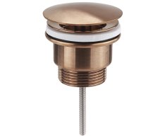 Sapho Umyvadlová Výpust 5/4“, Neuzavíratelná, Velká Zátka, 10-55mm, Měď Mat