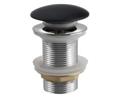 Sapho Blok Umyvadlová Výpust 5/4“, Click-clack, Zátka Matný černý Marquin