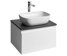 Aqualine Altair Skříňka S Deskou 58 Cm, Bílá/antracit Břidlice