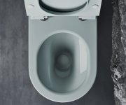 Gsi Tono Wc Mísa Stojící, Geniusflush, 36x53cm, Spodní/zadní Odpad, Ghiaccio Dual-mat