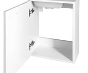 Aqualine Zoja Skříňka S Umyvadlem Z Litého Mramoru 40x22 Cm, Bílá