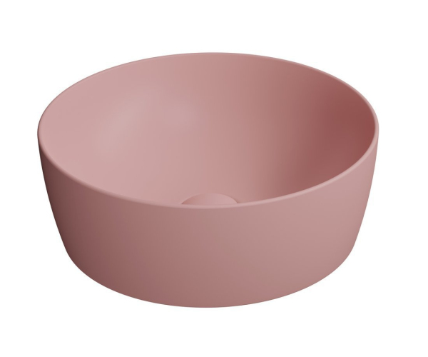 Gsi Nubes Keramické Umyvadlo Na Desku Průměr 40cm, Blush Mat