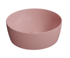 Gsi Nubes Keramické Umyvadlo Na Desku Průměr 40cm, Blush Mat