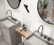 Vzorovaný dekor APE Loop White 6.3x25 - bílá