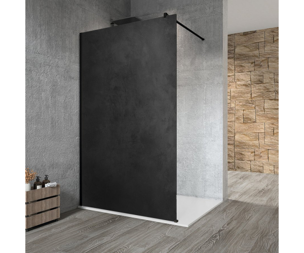 Gelco Vario Black Jednodílná Sprchová Zástěna K Instalaci Ke Stěně, Deska Hpl Kara,