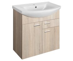 Aqualine Zoja Umyvadlová Skříňka 71,5x74x34cm, Dub Platin