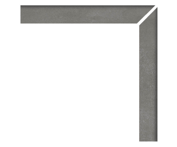 Sokl jako beton APE Work Zanquin Recto Dcha. B Coal 8x60 Rett. - antracitová
