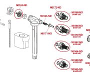 Napouštěcí Ventil Boční 1/2", Pro Keramické Nádržky ALC-A150-12