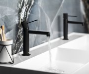 Sapho Solaris Stojánková Umyvadlová Baterie, černá Mat