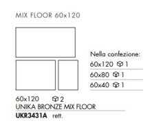 ABK Unika Bronze Mix Floor 60x120 Rett. 