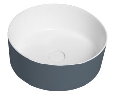 Sapho Thin Umyvadlo Na Desku, Rockstone, ø 38 Cm, Bílá Mat/siena