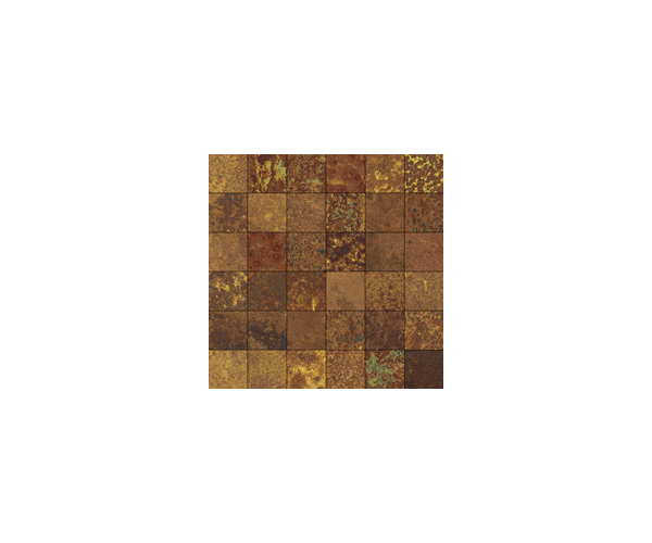 Mozaika jako kov Aparici Corten Oxidum Mosaico 30x30 (5x5) Nat. Rett. - bronzová