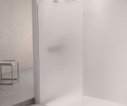 Polysan Architex Sada Pro Uchycení Skla Podlaha-stěna Se Spádovou Lištou, 1615x2105mm, Levá, Leštěný Hliník