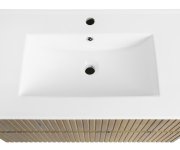 Aqualine Paneda Strip Umyvadlová Skříňka 89,5x55x45,2cm, Dub Emporio