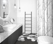 Sapho Karbo Elektrický Sušák Ručníků, Kulatý, 500x1600mm, 120 W, černá Mat