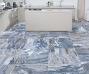 Dlažba jako mramor Codicer Ebru Blue 66x66 - modrá