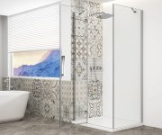 Gelco Trinity Chrome Obdélníkový Sprchový Kout 900x800mm, čiré Sklo, Levé
