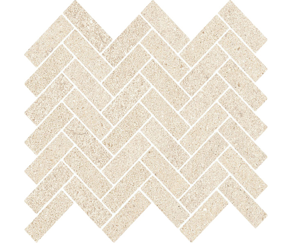 Dlažba jako kámen EdimaxAstor Feel Cream Mos. Spina 30x30 Rett. (2,3x6,5) - béžová