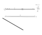 Sapho Spádová Lišta, Pravá, Výška 10 Mm, Délka 1500 Mm, Nerez Mat