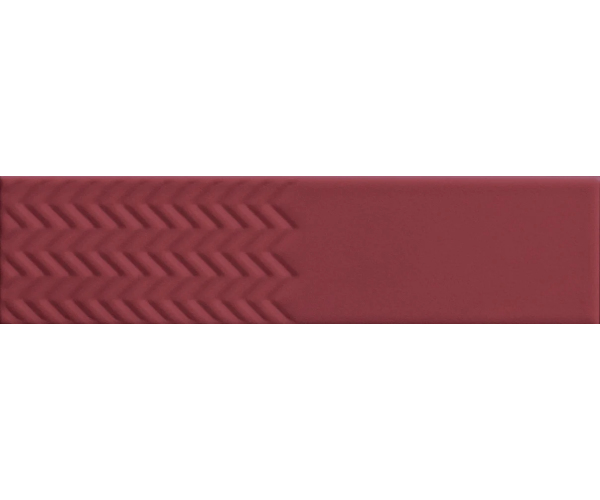 Extravagantní dekor 41zero42 Biscuit Waves Bordeaux 5x20 - vínová